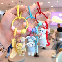 Sanrio Melody kitty Cinnamoroll Kuromi cos cat anime figure doll key chains