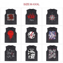 Straykids star 250g cotton direct injection sleeveless vest t-shirts