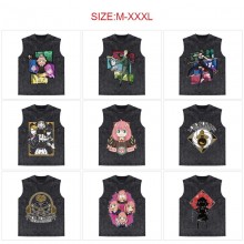 SPY x FAMILY anime 250g cotton direct injection sleeveless vest t-shirts