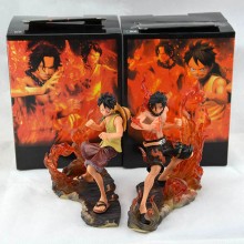 One Piece Monkey D Luffy and ACE anime figures(2pc...
