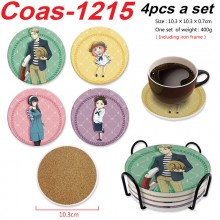 SPY x FAMILY anime coasters coffee cup mats pads(4...