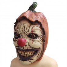 Pumpkin skeleton cosplay latex mask
