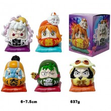 One Piece cos Bodhidharma anime figures set(5pcs a set)