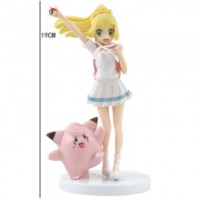 Pokemon Lillie Clefairy anime figures set(OPP bag)