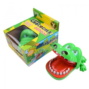 Crocodile Dinosaur bite finger dentist push teeth funny game model toys(OPP bag)