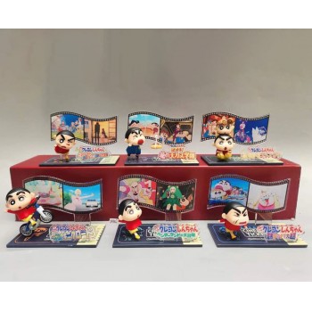 REMENT Crayon Shin-chan anime movic collection figures(6pcs a set)