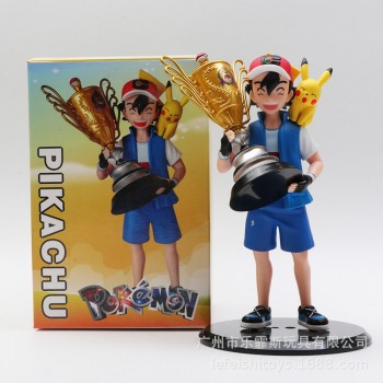 Pokemon Ash Ketchum Pikachu champion anime figure