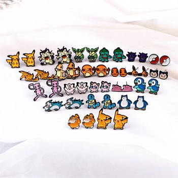 Pokemon anime alloy earrings