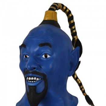 Aladdin and The Magic Lamp Latex blue Elf halloween cosplay mask