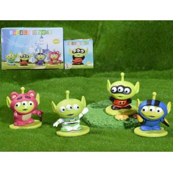 Toy Story Alien Three Eyed Monster anime figures(4 pcs a set)