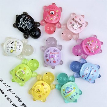 Sanrio luminous Turtle resin crafts figure doll toys gifts(10pcs a set,mixed)