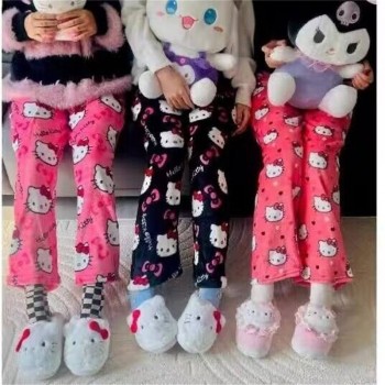 Hello kitty anime pajama pants trousers