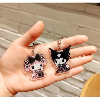 Sanrio Melody kitty Cinnamoroll Kuromi anime acrylic key chains