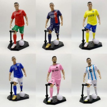 Football Messi Cristiano Ronaldo Mbappe figure(6pcs a set ,OPP bag)