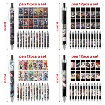 Zenless Zone Zero game ballpoint pen ball pens(12pcs a set)