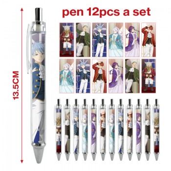 Frieren Beyond Journey's End anime ballpoint pen ball pens(12pcs a set)