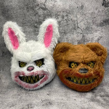 Halloween Mask Horror Bloody Bear Rabbit Cosplay Mask