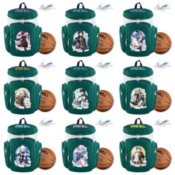 Honkai Star Rail game basketball backpack bag