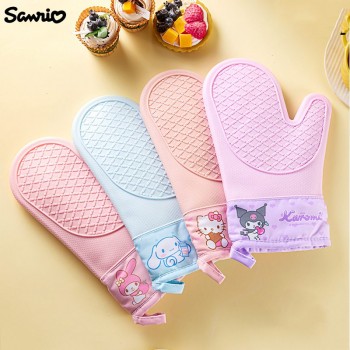 Original Sanrio Melody kitty Cinnamoroll Kuromi anime heat resistant gloves