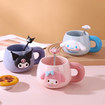 Sanrio Melody Cinnamoroll Kuromi anime water coffee cup