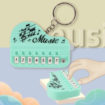 Mini Electronic Piano Shape Music Keychain