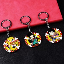 One Piece anime movable alloy key chain