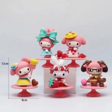 My Melody anime figures set(5pcs a set)(OPP bag)