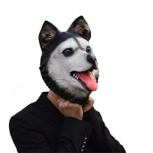 Siberian Husky dog cosplay latex mask