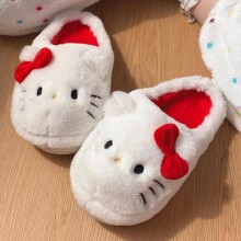 Hello kitty anime plush shoes slippers a pair