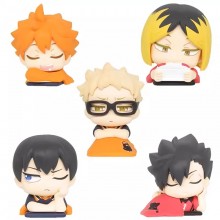 Haikyuu sleeping anime figures set(5pcs a set)