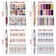 Straykids star ballpoint pen ball pens(12pcs a set)