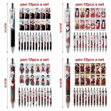 Kakegurui anime ballpoint pen ball pens(12pcs a se...