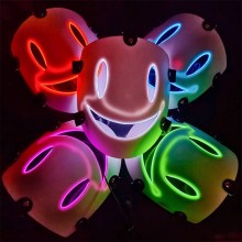 Halloween Mysterious Smiling Full Face Cosplay LED...