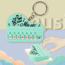 Mini Electronic Piano Shape Music Keychain