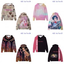 Sailor Moon anime hoodies sweatshirts cloth