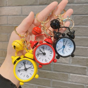 Simulation Mini Alarm Clock Key Chain