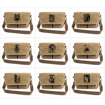 Attack on Titan anime canvas satchel shoulder bag