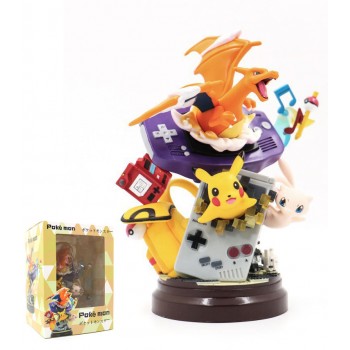 Pokemon Pikachu Station Gameboy Mew Charizard anime figure