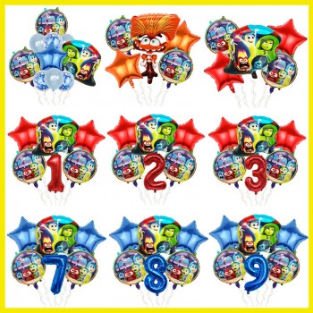 Inside Out 2 anime birthday party balloon airballoons a set