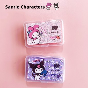 50pcs Sanrio Melody Kuromi anime floss toothpick set