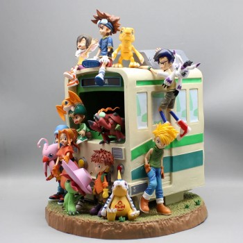 Digital monster Digimon Family anime figures set