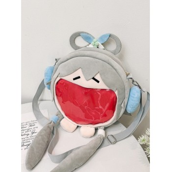 Luo Tianyi anime big mouth transparent plush itabag satchel shoulder bag