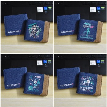 Hatsune Miku anime canvas purse wallets