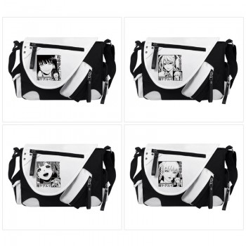 Kakegurui PU black white color crossbody satchel shoulder bag