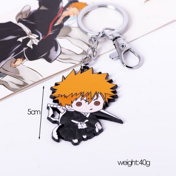 Bleach anime alloy key chain necklace