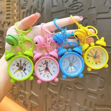 Cartoon Kitty Mickey Minnie Mouse Doraemon Bear Simulation Mini Alarm Clock Key Chain