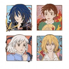 Howl's Moving Castle anime alloy brooch pins