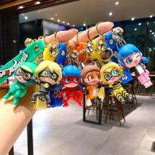 Miraculous Ladybug anime figure doll key chains