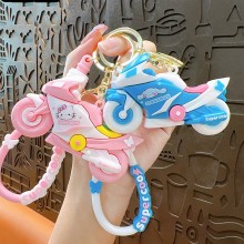 Sanrio Melody kitty Cinnamoroll Kuromi motorcycle figure doll key chains