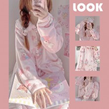 My Melody Thick Long Sleeves and Trousers Winter P...